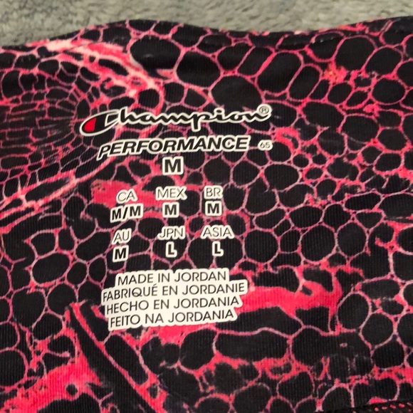 Exercise pants pink and black print, never worn like new - Picture 2 of 7